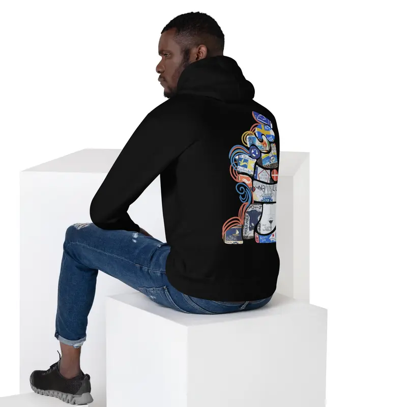 AQUA HMP25 Unisex Hoodie – Burgundy
