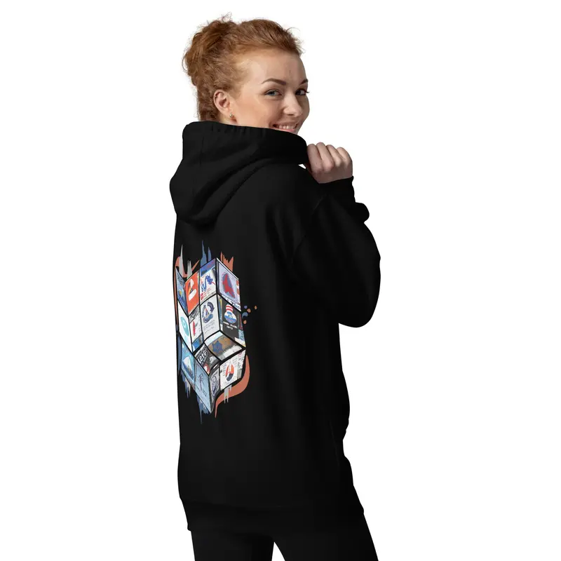AQUA HMP25 Unisex Hoodie – Navy Blue