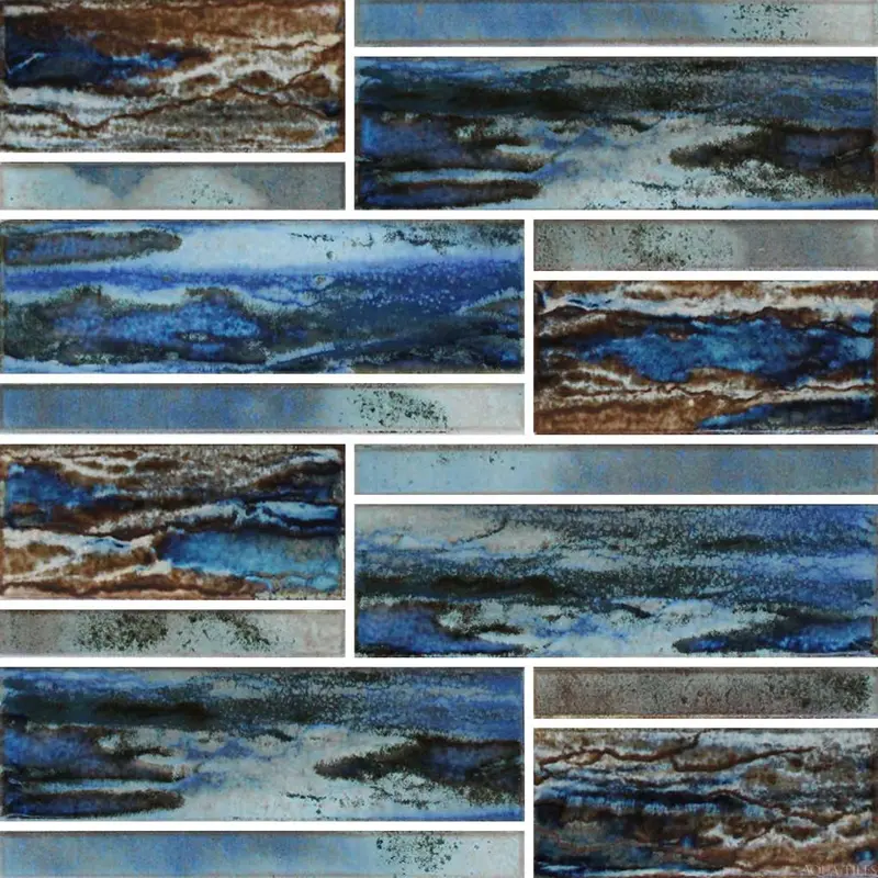 Aqua Terra Linear Porcelain Pool Tile Collection
