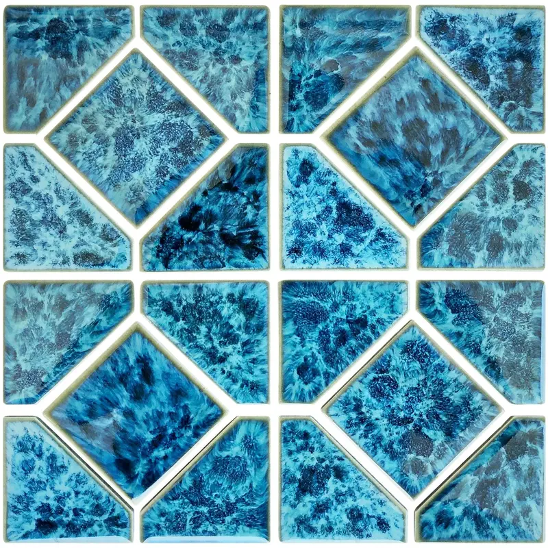 Aquamarine 6″ x 6″ Akron Series Porcelain Pool Tile