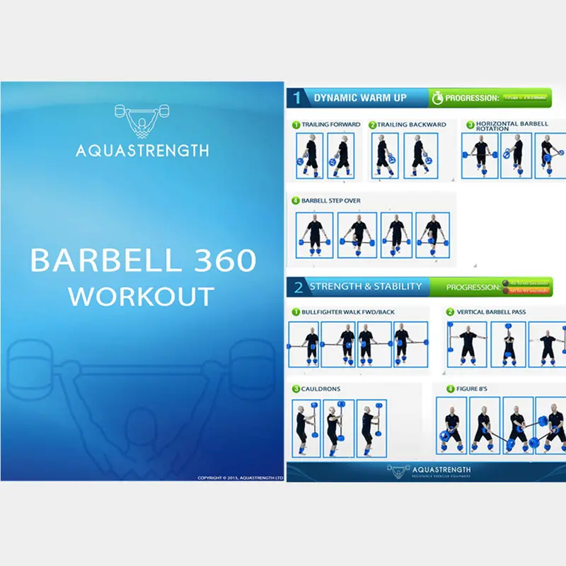 Aquastrength Barbell 360° Functional Training Program (Printable)
