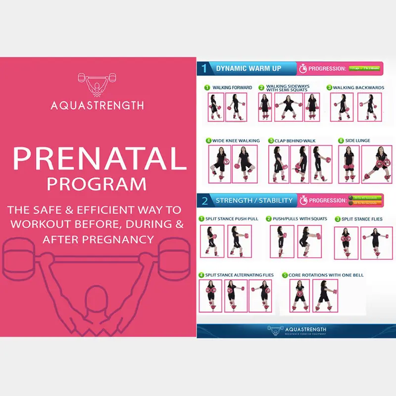 Aquastrength Prenatal Water Exercise Plan (Printable)