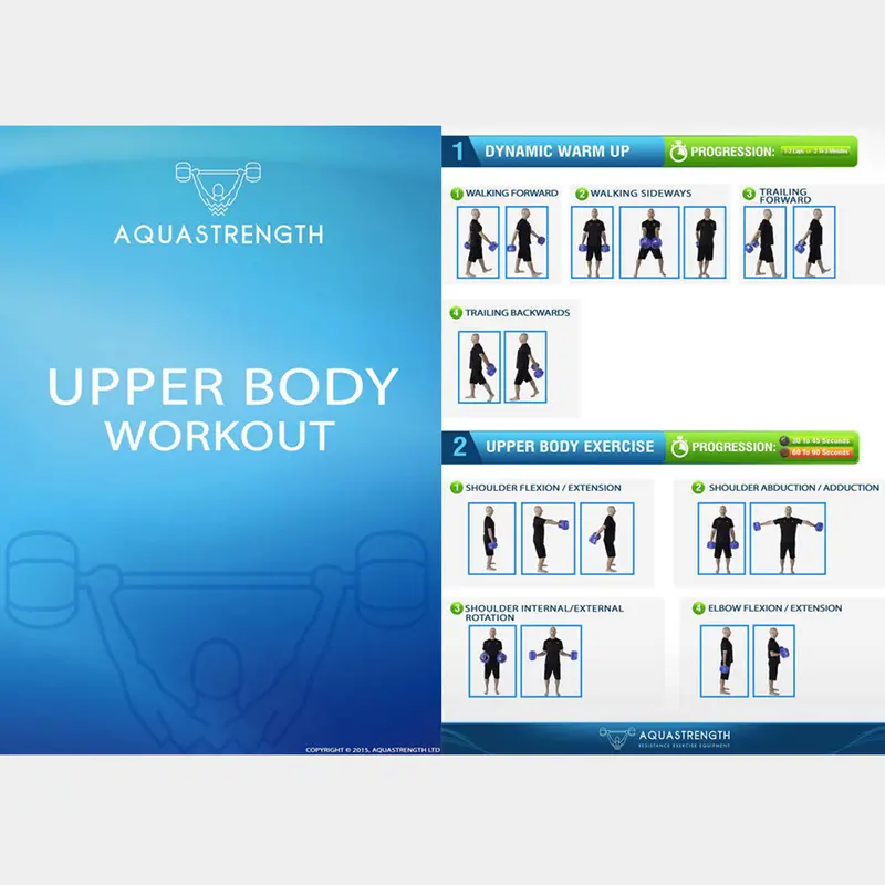 Aquastrength Upper Body Exercise Routine (Printable)