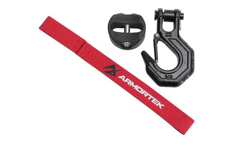 Armortek Black Heavy-Duty Hook Kit – Fits 5/16″ to 7/16″ Ropes (22,000 lb Rated)