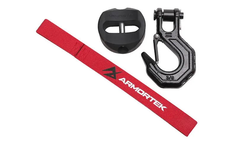 Armortek Black Hook Kit for 1/2″ Synthetic or Steel Rope – 22,000 lb Capacity