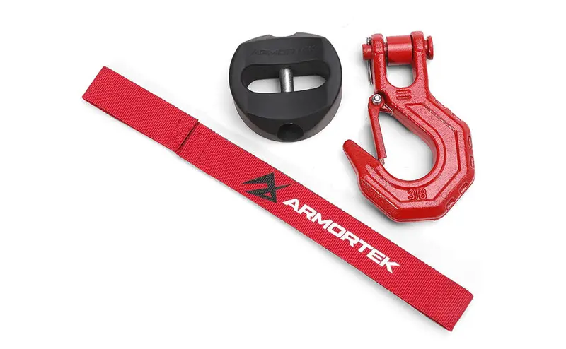 Armortek Red High-Capacity Hook Kit – Designed for 1/2″ Rope (22,000 lb Rated)