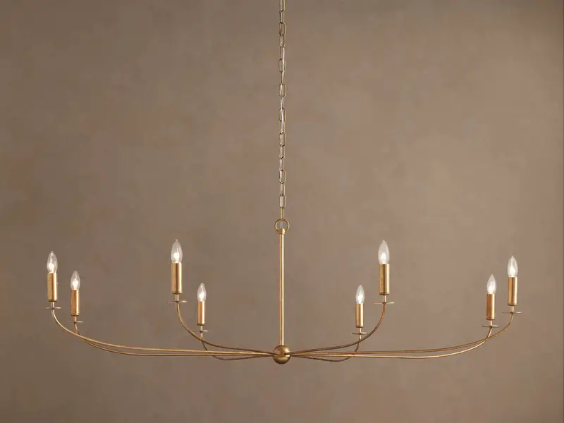Arnett Round Metal Chandelier – Contemporary Lighting Fixture