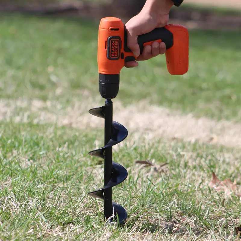 Ashman 24-Inch Heavy-Duty Auger – Helical Steel Blade for Efficient Soil Penetration