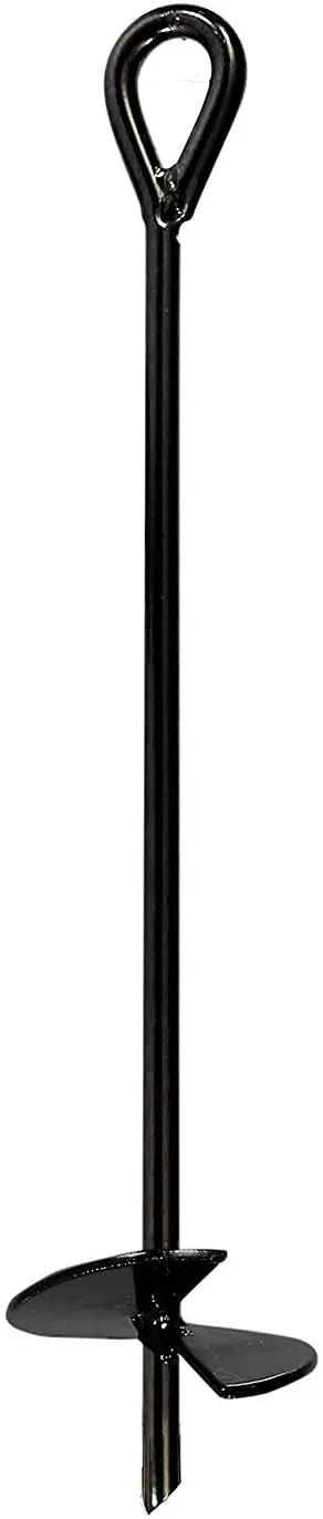 Ashman 30-Inch Heavy-Duty Ground Anchor – Single Unit for Quick, Dependable Outdoor Securing