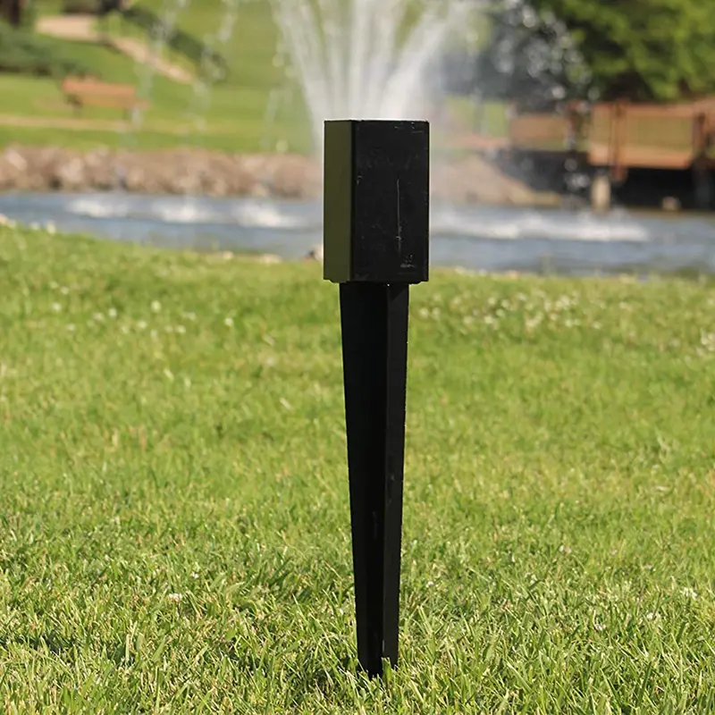 Ashman 30-Inch Square Fence Post Anchor – 3.5″ x 3.5″ Support Sleeve for Mailbox, Gazebo & Lamp Posts