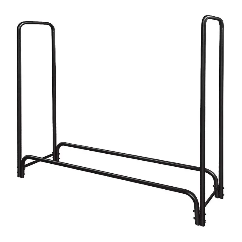 Ashman Firewood Log Rack – Indoor/Outdoor Steel Stack Holder, 49″L x 13.5″W x 48″H, 16 lbs