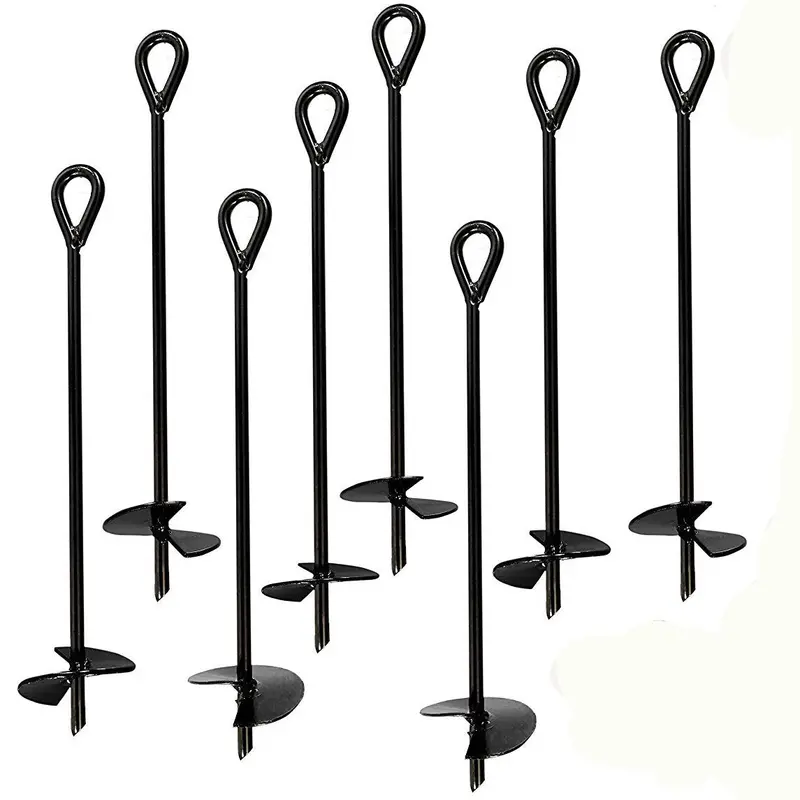Ashman Industrial Ground Anchors – 1000-Piece 15″ x 10mm Steel Set for Heavy-Duty Securing