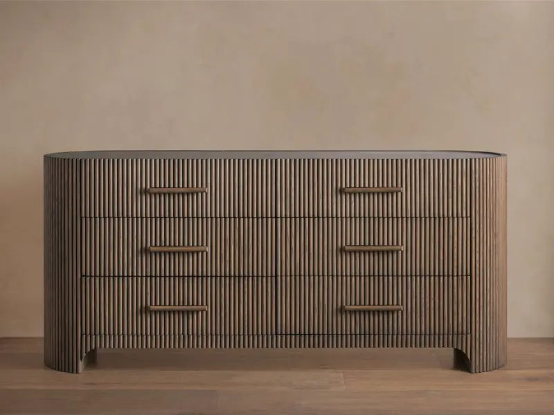 Astor Six-Drawer Wooden Dresser