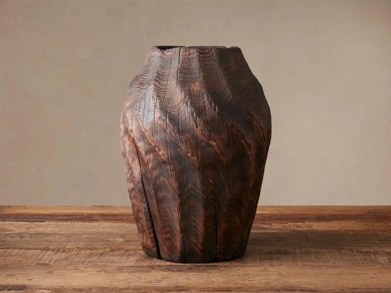 Aurore Hand-Carved Ceramic Vase