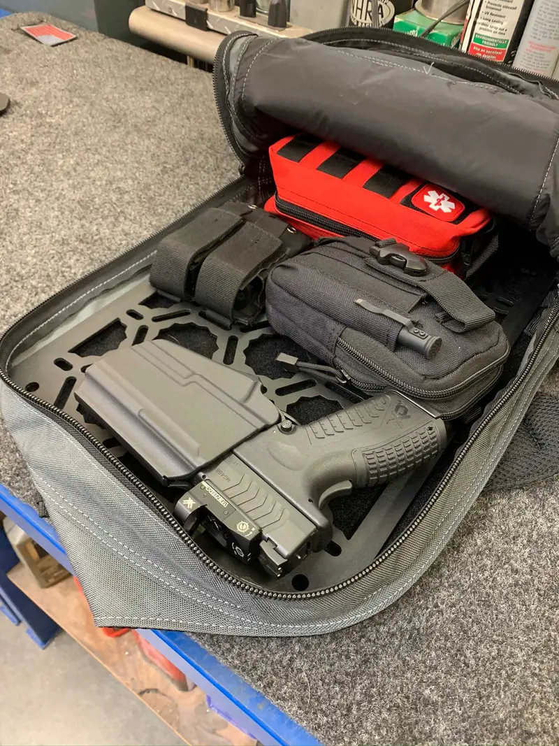 Backpack Insert Panel Kit – Includes Pistol Holder, First Aid Module, Dual Mag Pouch & MOLLE Pouch