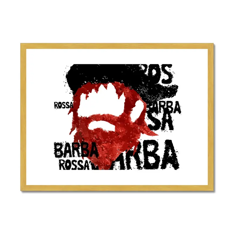 Barbarossa B&W Art Print – Framed & Mounted Gallery Display