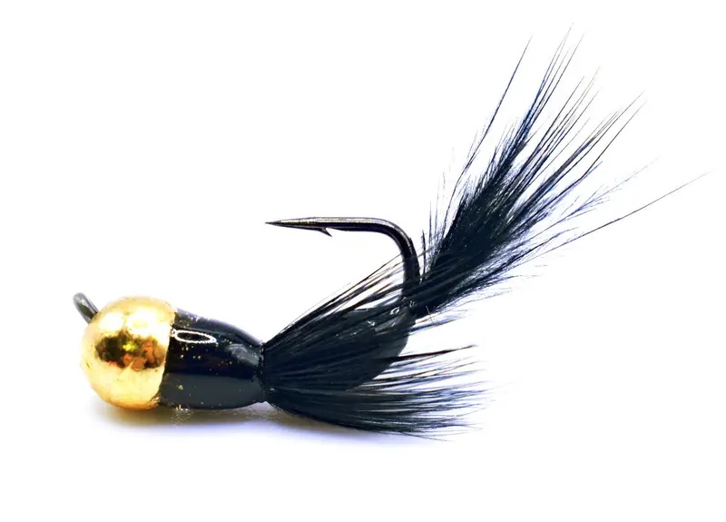Black-and-Gold Akua Flare Tungsten Jig