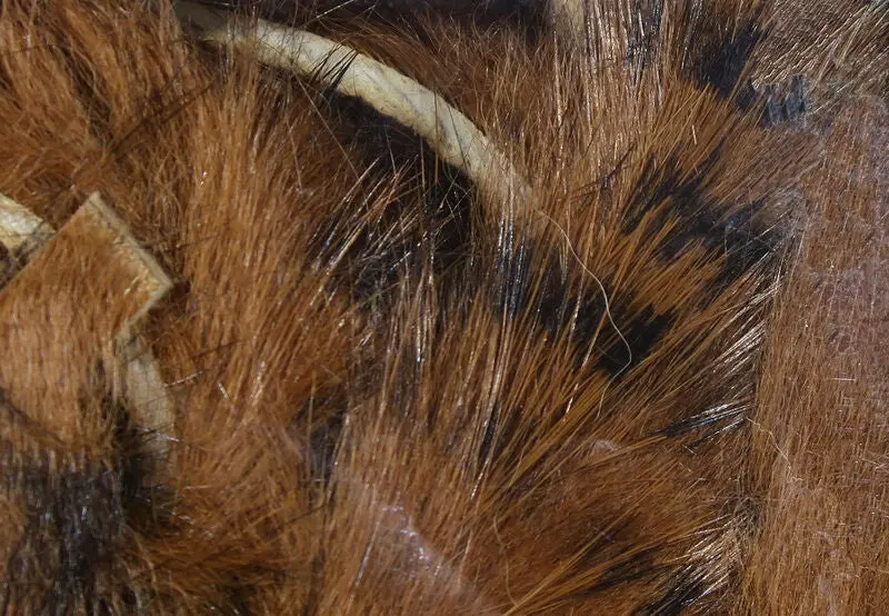 Black Barred Rabbit Strips – High-Contrast Motion-Enhancing Fur