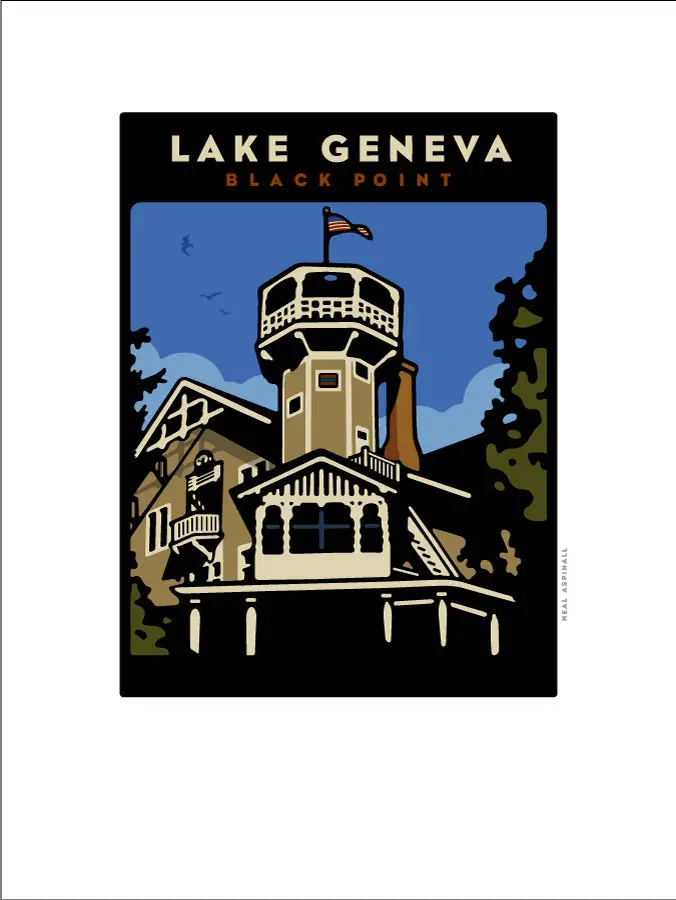 Black Point Historic Preserve Art Print — 18×24″, Signed Edition