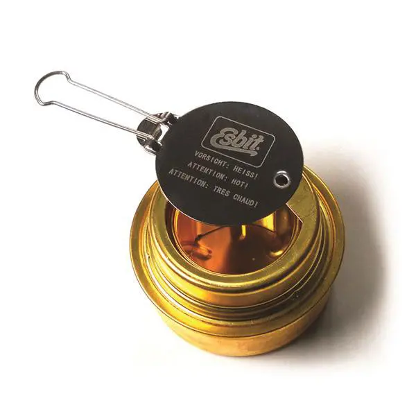 Brass Alcohol Burner for Backcountry Cooking