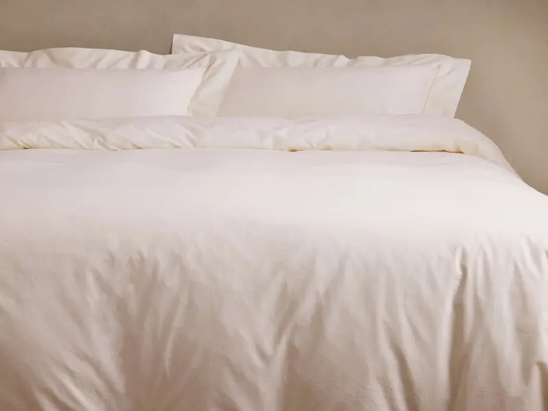 Breathable Washed Percale Duvet Cover