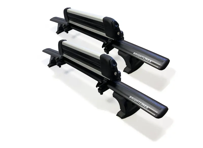 BrightLines Anti-Theft Black Aluminum Roof Rack & Ski Carrier for Honda CR-V (2012–2026), No Roof Rails – 6 Skis or 4 Snowboards