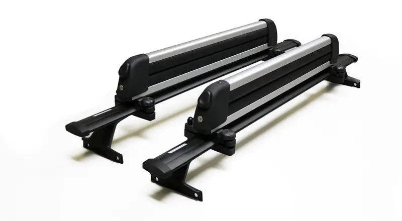 BrightLines Ski & Snowboard Roof Rack — Fits 4 Skis or 2 Boards, Compatible with Chevy Traverse (2018–2021)