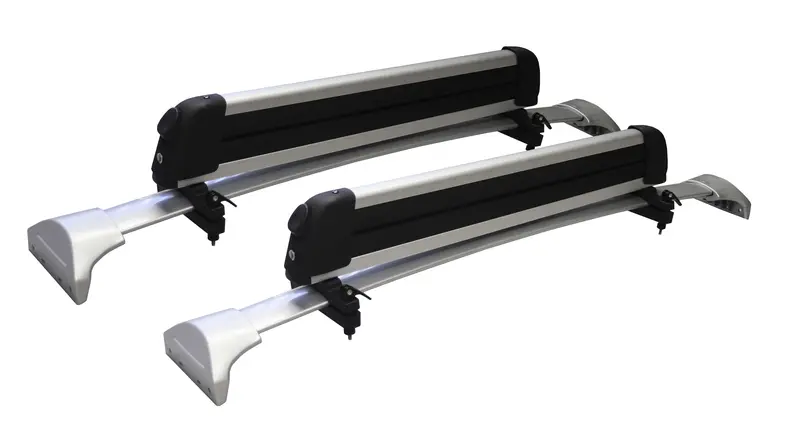 BrightLines Sleek Silver Roof Rack with Ski Carrier for Honda Pilot (2016–2022)
