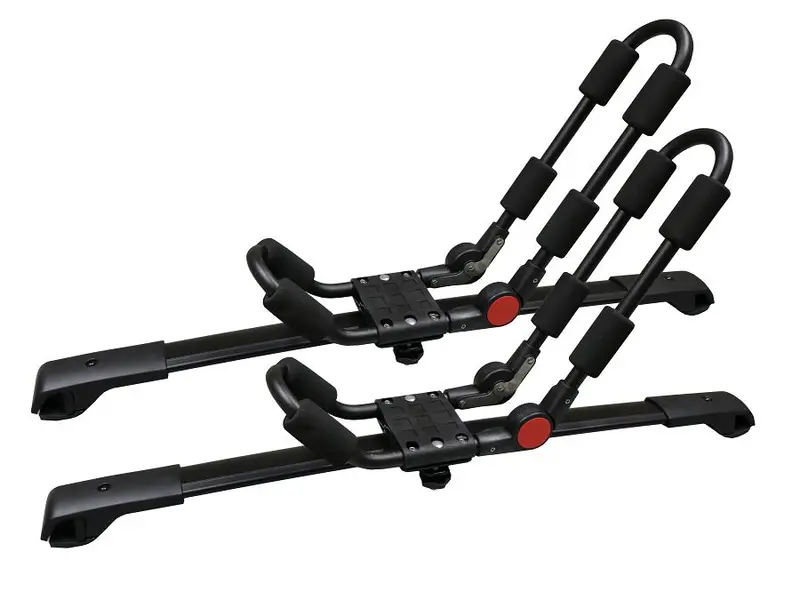 BrightLines Universal Roof Rack Crossbars with Kayak Mounts for Subaru Crosstrek (2013–2017)