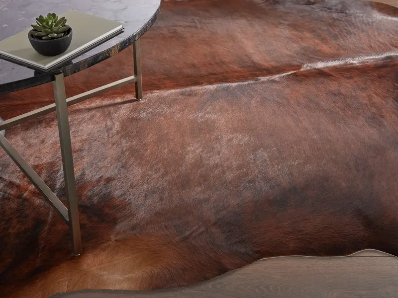 Brindle Hair-on-Hide Area Rug – Genuine Cowhide Accent