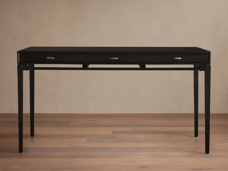 Brock Contemporary Writing Desk with Storage