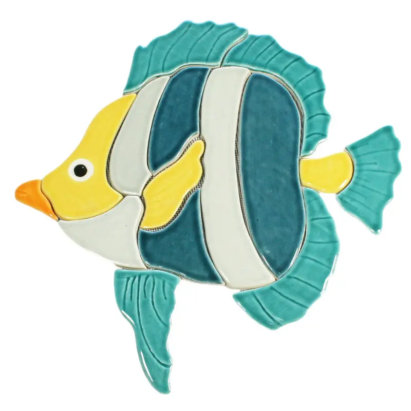 Butterflyfish Pool Mosaic Tile