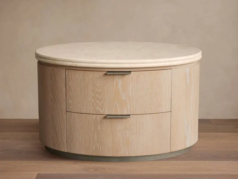 Caden Oval Wood Nightstand