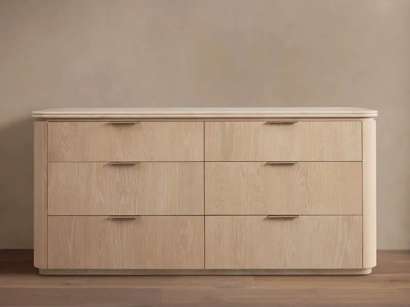Caden Six-Drawer Solid Wood Dresser