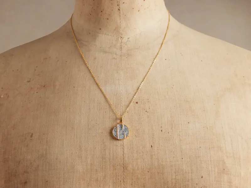 Cairn Abstract Asymmetrical Necklace – Sculptural Statement Piece