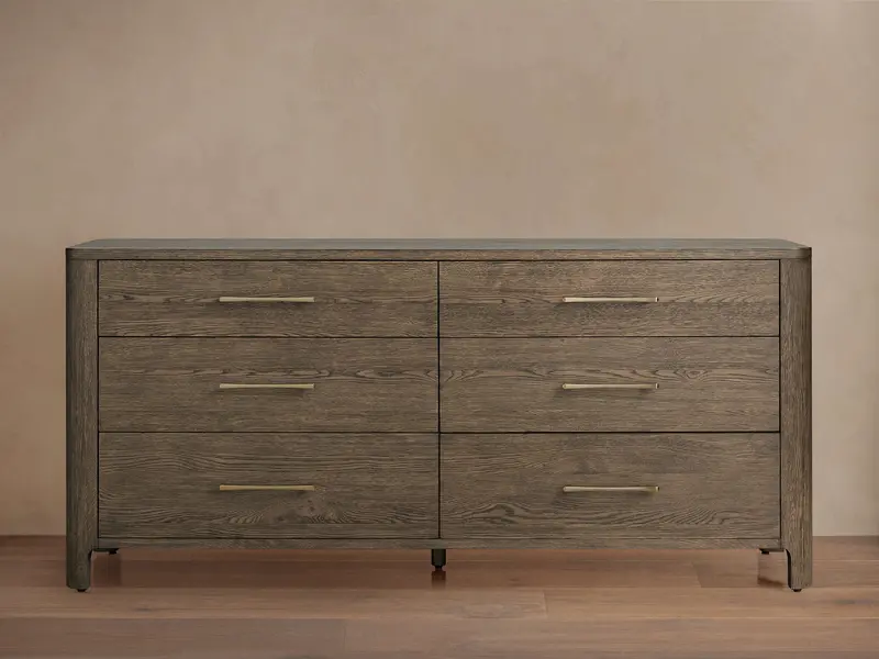 Calista Six-Drawer Bedroom Dresser