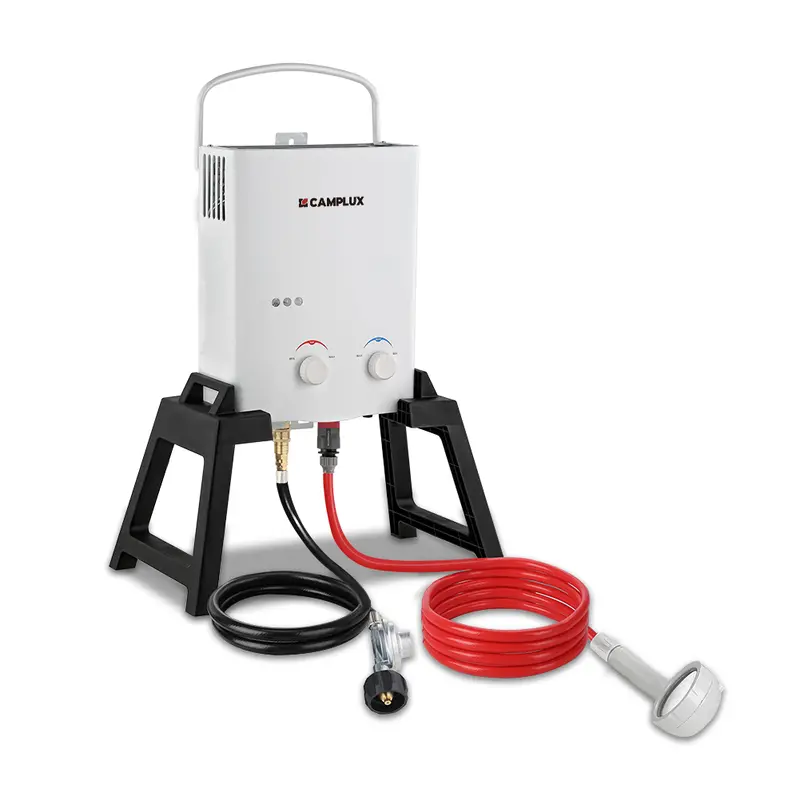 Camplux AY132MAX Portable Propane Water Heater with Adjustable Stand