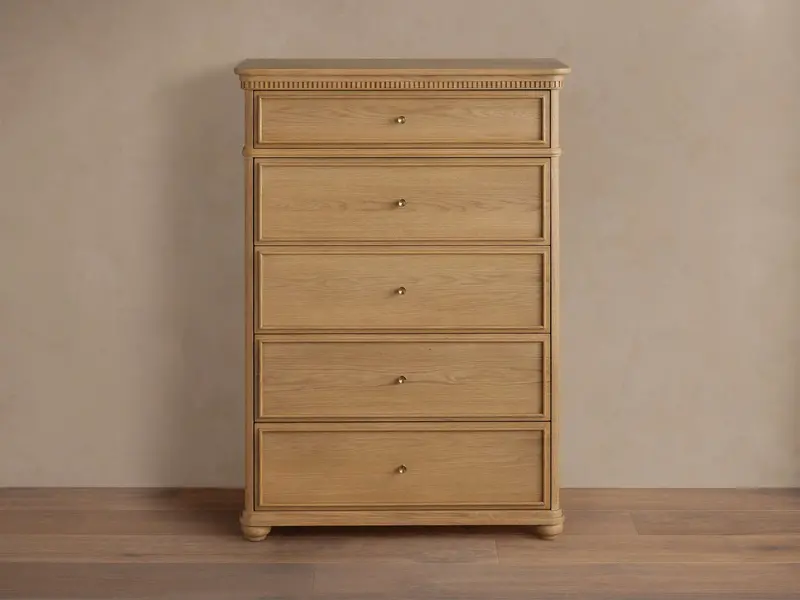 Carlisle Five-Drawer Solid Wood Dresser