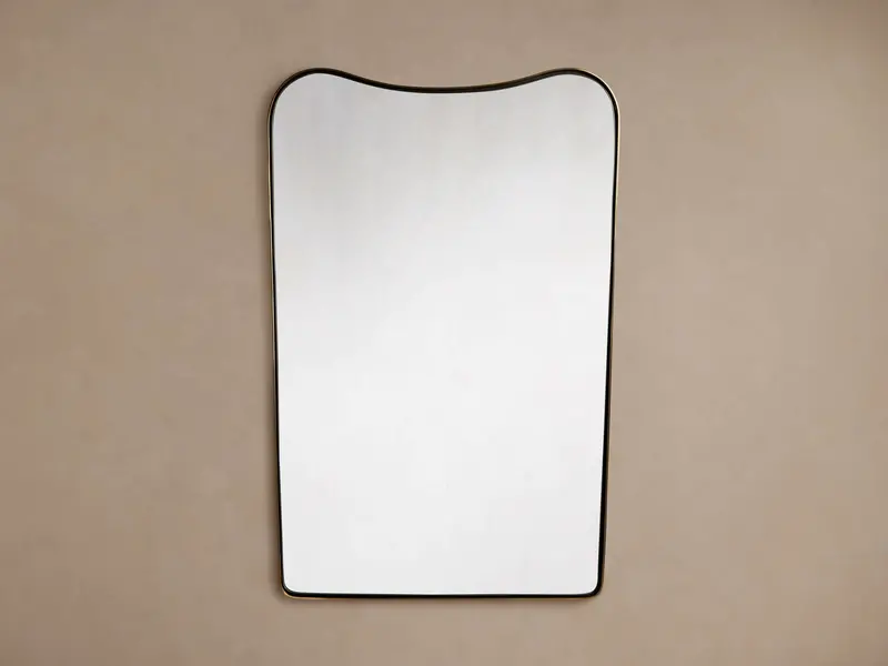 Cassia Recessed Wall Mirror with Soft Contours