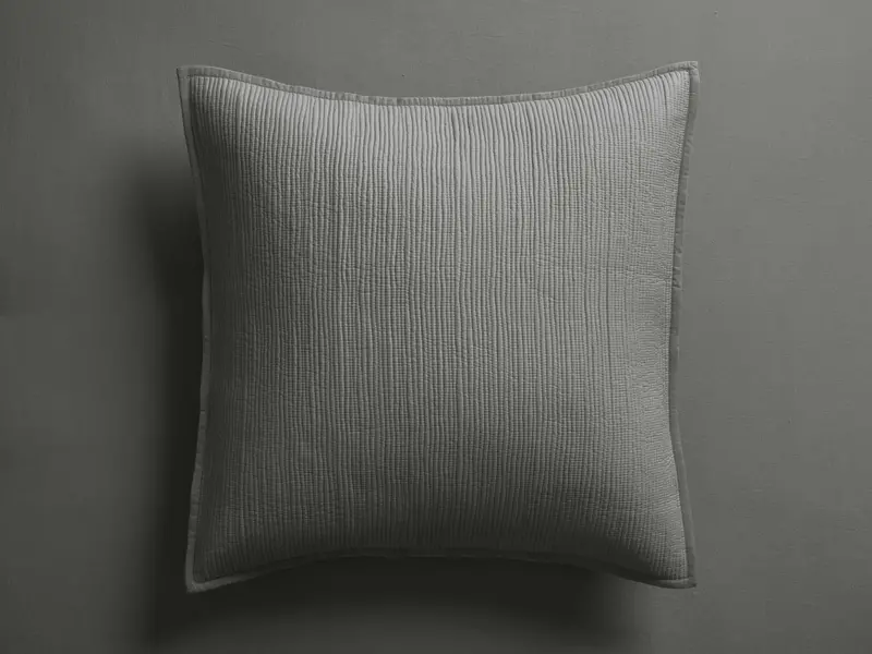 Charcoal Mira Voile Decorative Sham