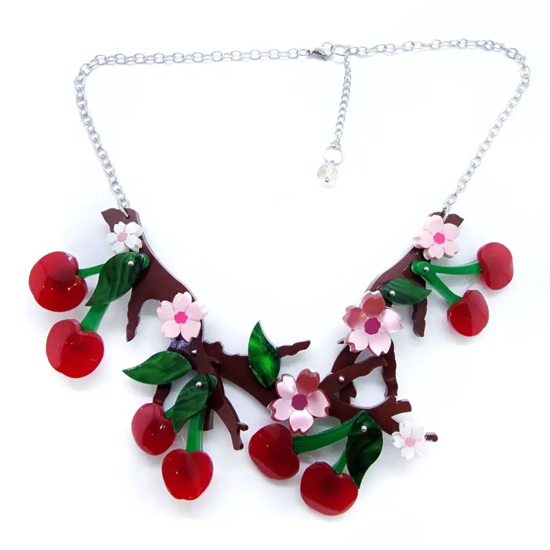 Cherry Pendant Décolleté Necklace