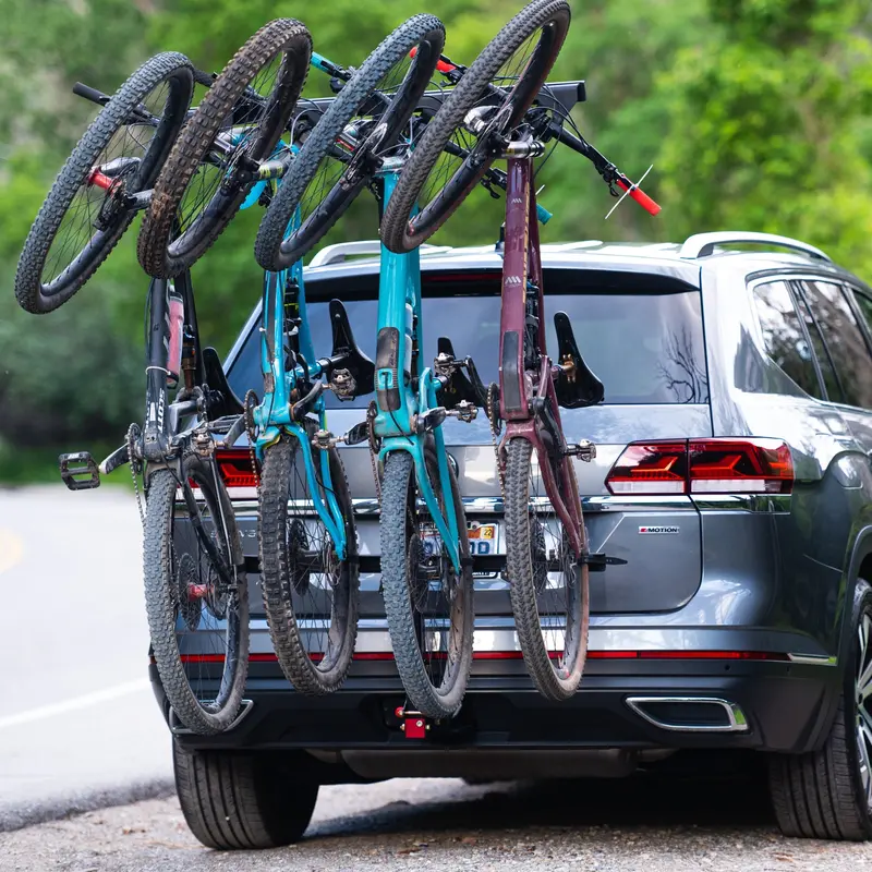 Chuck Rack 4-Bike Vertical Stand with Full-Tilt Base Post System