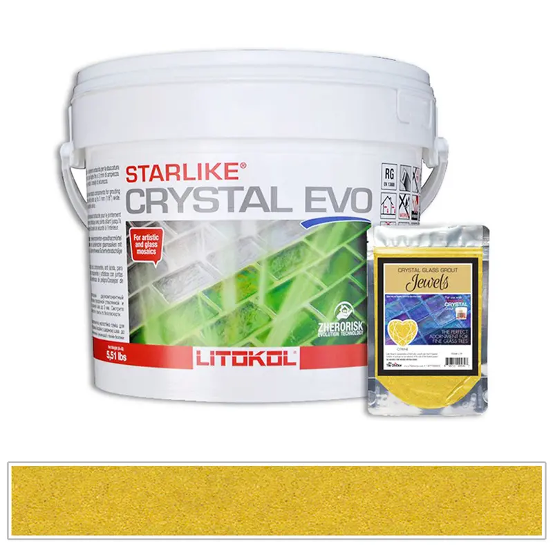 Citrine Starlike Crystal Evo Grout – 5.5 lb Container
