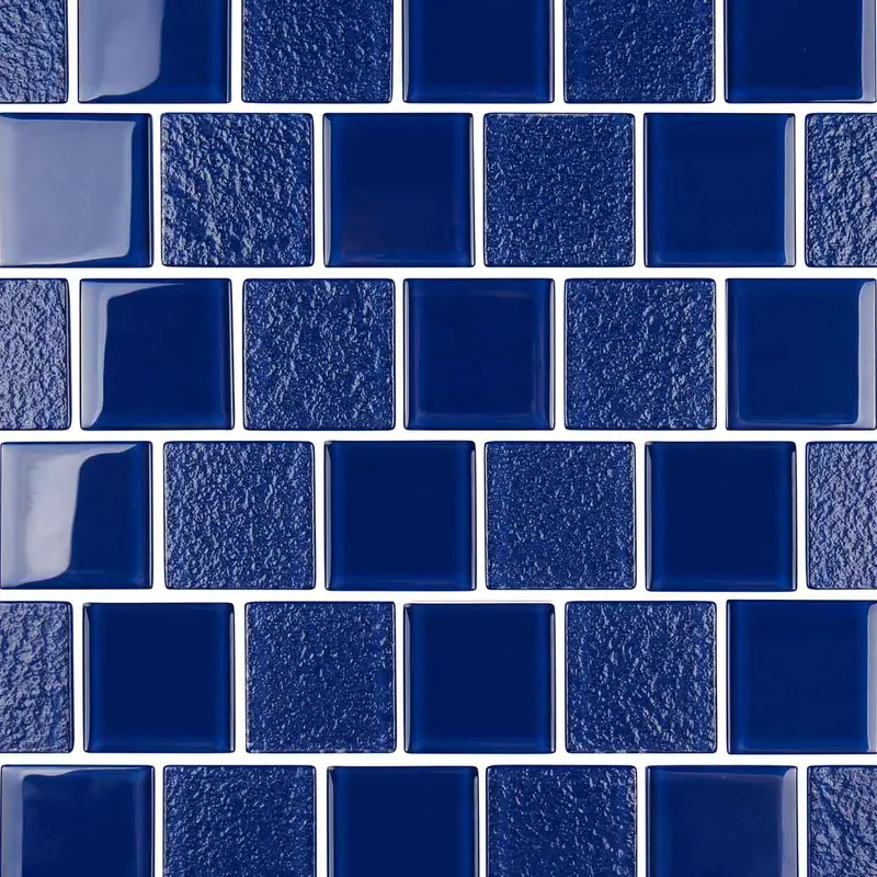 Classic Cobalt 2×2 Glass Mosaic Tile