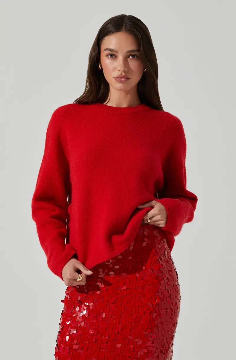 Classic Crewneck Wool-Blend Sweater