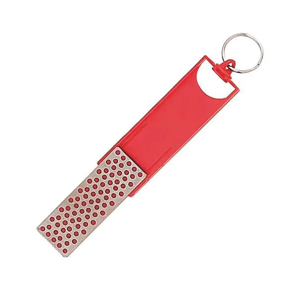 Compact 1″ × 2.75″ Keychain Diamond Mesh Sharpener for On-the-Go Blade Maintenance