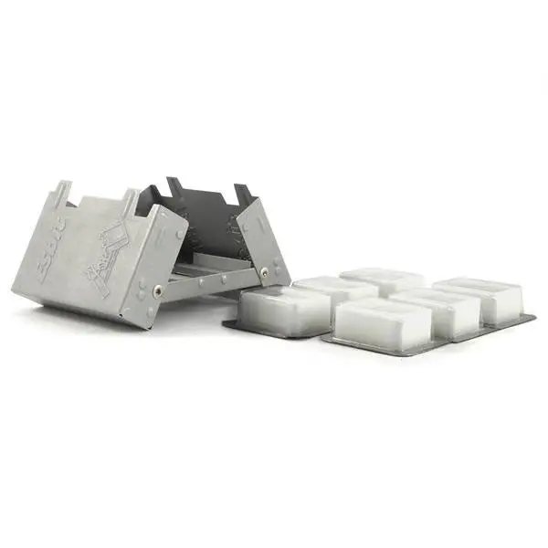 Compact Pocket Stove with 6 x 14g Fuel Canisters