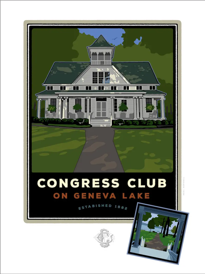 Congress Club Digital Art Print