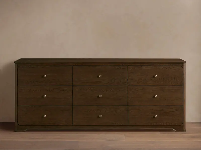 Conley Nine-Drawer Wood Dresser