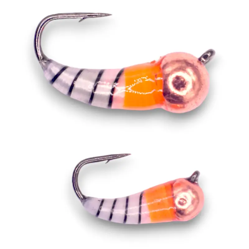 Copper-Orange-White Metallic Akua Skud Tungsten Jig